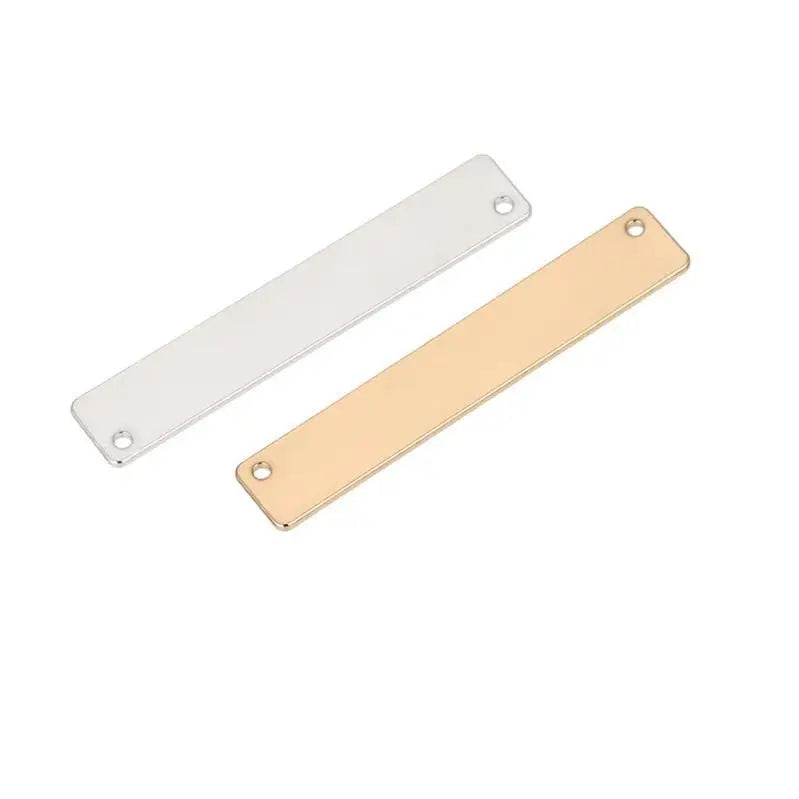 DIY Jewelry Accessories Long Pendant Handmade Materials Necklace Accessories Rectangular Pendant Mirror Polished Tag