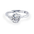 Trending Fashion Products VVS Moissanite Loose Gemstone 925 Sterling Silver Engagement Ring
