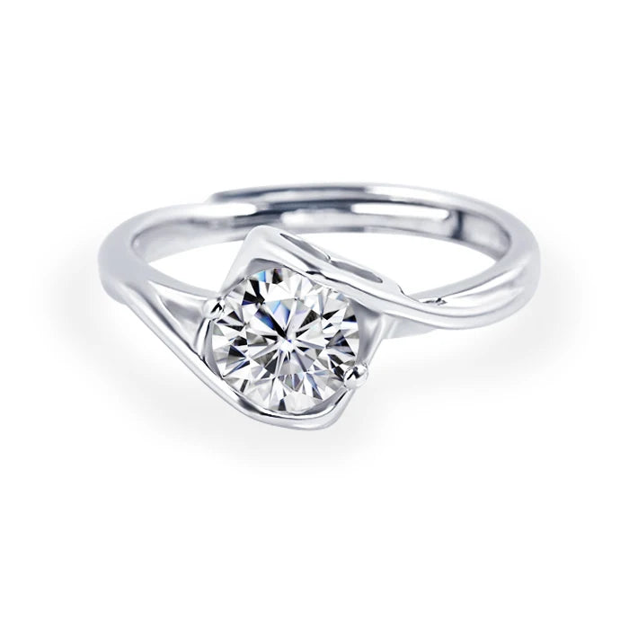 Trending Fashion Products VVS Moissanite Loose Gemstone 925 Sterling Silver Engagement Ring
