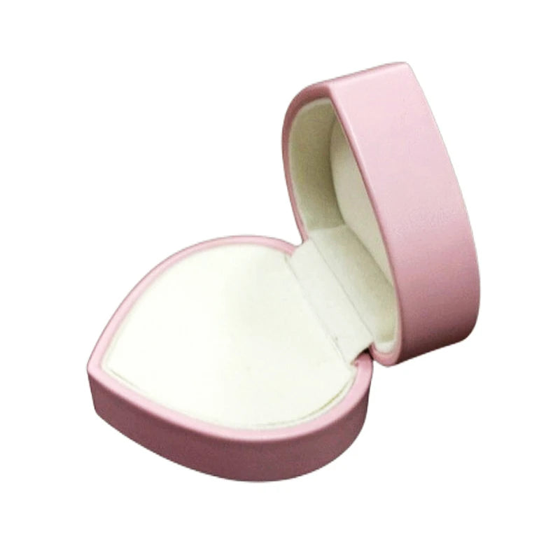 Various Styles Portable Women Heart Shape Ring Packaging Box Small Gift Gemstone Storage Display Box Metal Boxes for Watch