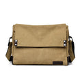 Cross-border New Arrival Men's Canvas Shoulder Bag Korean Style Large Capacity Casual Handbag