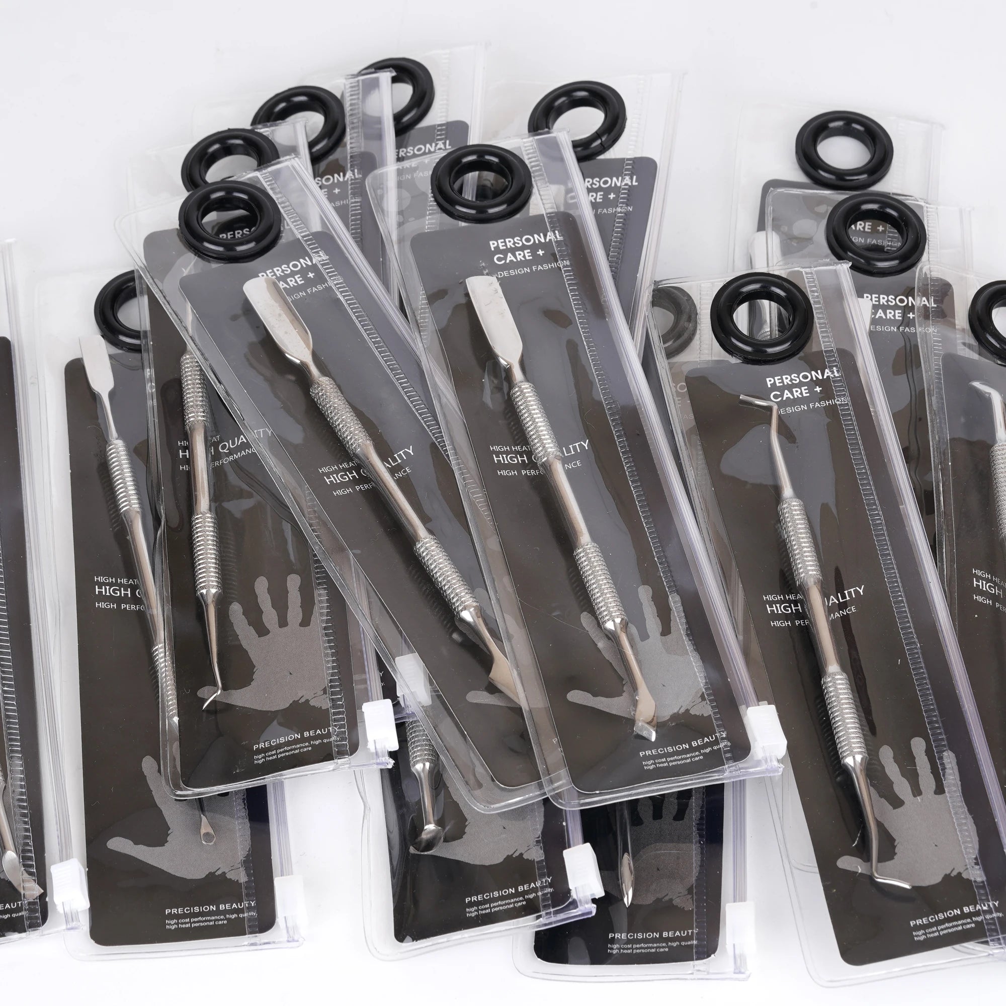 New Arrivals High End Nails Salon Polish Remover Manicure Pedicure Metal Nail Cuticle Spoon Pusher Nail Art Tools