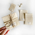 Custom Jute Flap Bag Envelope Gemstone Bags Burlap Envelope Pouch Rings Pouches for Anniversary Gifts
