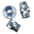 48.3mm Cast Iron Zinc Plated Low Pressure Greenhouse Accessories Key Clamp Pipe Fittings Connector Round Key Clamps
