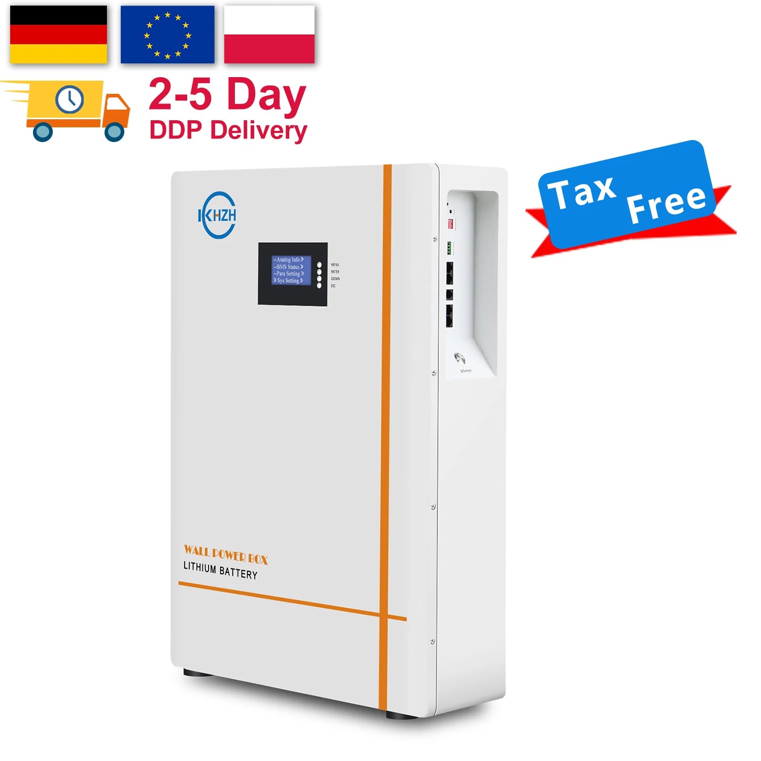 Best Selling Powerwall 15kwh Batteries 51.2v 300Ah Wall Mounted Home 48v Lithium Solar Energy Storage Lifepo4 Battery with BMS