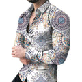 New Stylish Spring Summer Casual Full Sleeve Digital Printed Shirt for Men Single Breasted