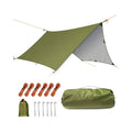WOQI Outdoors Ultralight Waterproof Ripstop Compact Easy Setup Hammock Rain Fly Tarp Tent Footprint Shelter MegaBDM