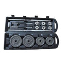 Economical Price Discount Strength Training Dumbbell Set 50kg Black Painted Adjustable Dumbbell Set