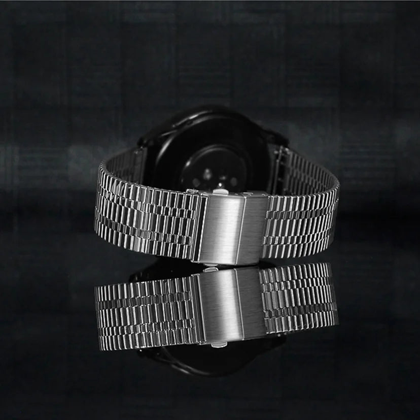 LAIHE Luxury Stainless Steel Watch Band New Design Five Beads 20mm 22mm Adjustable Charm Hot Sale