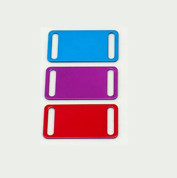 Metal Pet ID Tag Double Hole Aluminum Alloy Blank Dog Pet Tags