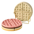 Light Luxury Double-Sided Silicone Waffle Pattern Reusable 1.5mm Thick 10-inch Anti-Scald Table Heat Insulation Mats Pads