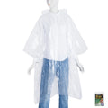 clear Waterproof Hooded Rain Plastic PE Rain Poncho