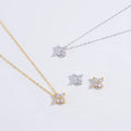 Hot Sales 925 Sterling Silver Fashion Zircon Lucky Four-leaf Clover  Charm for Jewelry Making Necklace Charms