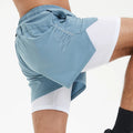 Mens Fitness Shorts Custom Dry Fit Double Layer Sweat Shorts Wholesale Jogging Gym Shorts for Men