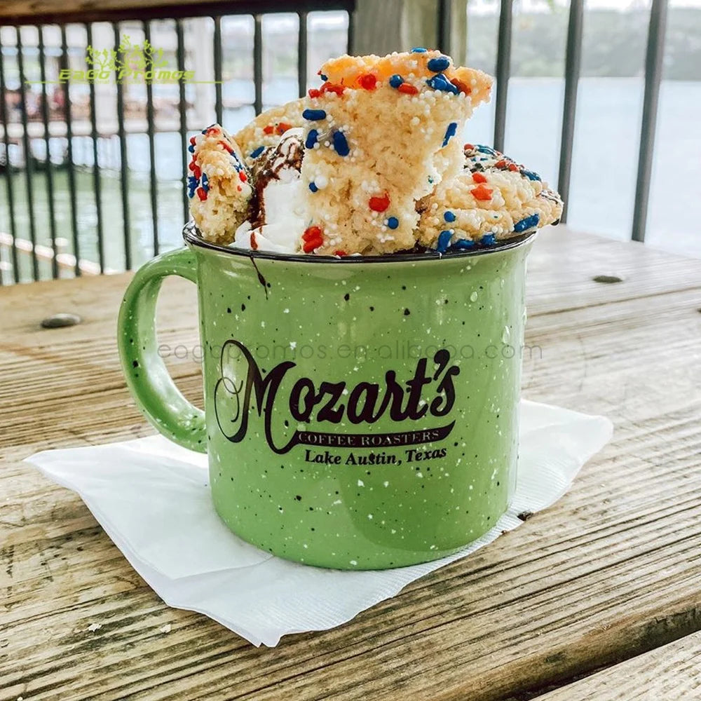 2025 2026 Hot Sell 15oz Customized Ceramic Personalized Camping Coffee Sugar Dessert Mug