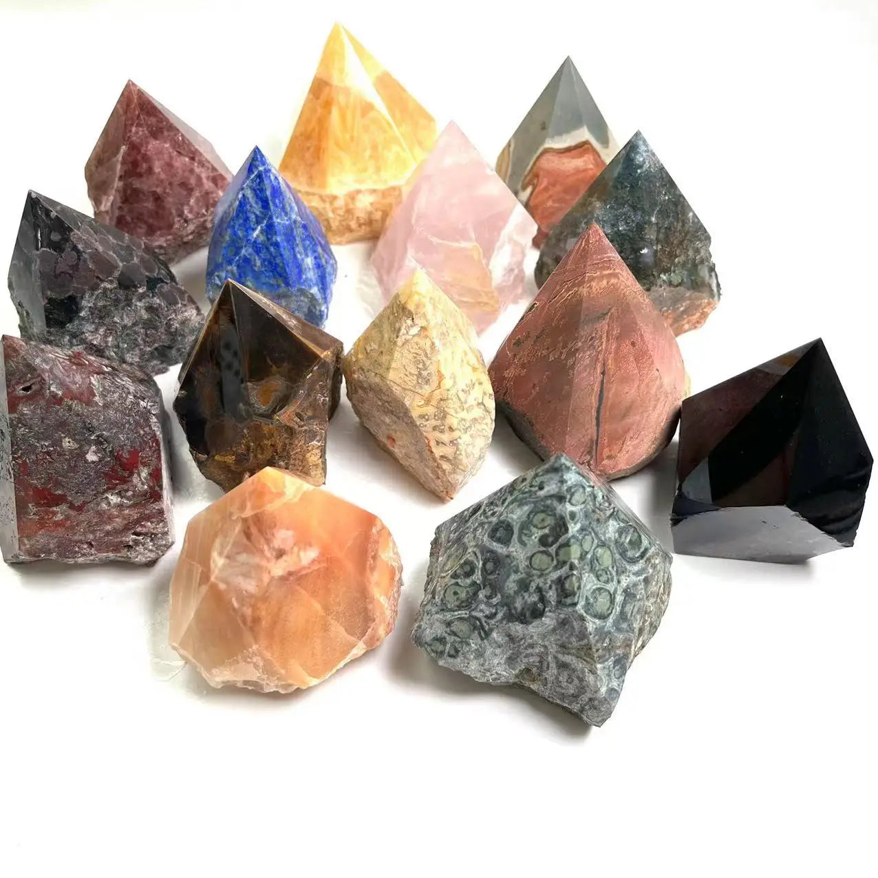 Healing Quartz Natural Polished Crystal High Quality Rough Stone  Raw Stone Point for Fengshui Decoration