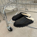 Australian MREINO Casual Home for Slippers Double Face Sheepskin Wool Light Weight Real Lamb Leather Fur Fashionable for