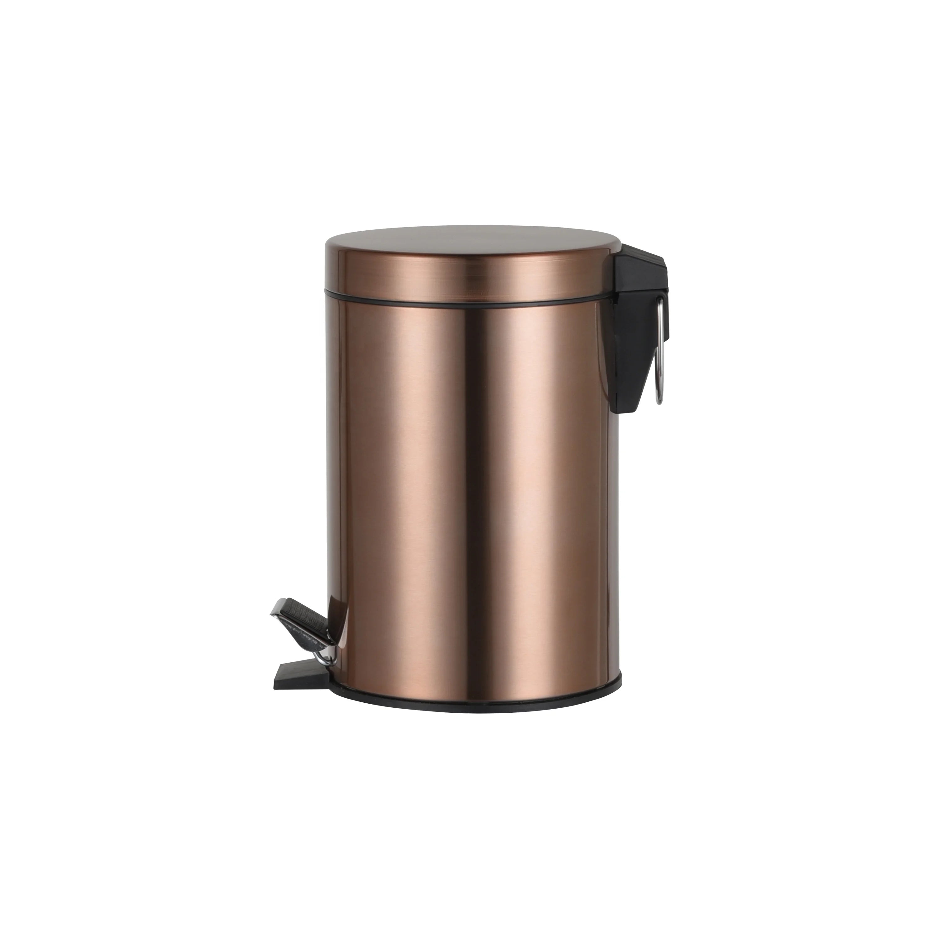 Factory BSCI Stainless Steel Household 5l Rose Gold Trash Can With Lid