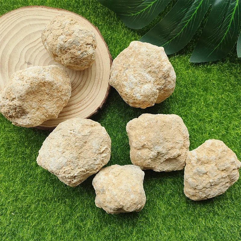 Natural Quartz Crystal Geode Mineral Specimen Rough Raw White Agate Geode for Healing