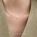 Factory Wholesale Cheap Price 925 Sterling Silver Trendy Heart Necklace Multiple Hearts Charm Gold Plated Necklaces for Women