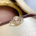 Hot Popular 925 Sterling Silver Morganite Gemstone Classic Wedding Party Luxury Women's Ring Wholesale