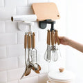 6 Hooks Rotating Kitchen Hook Wall Mounted Hanging Rack Adhesive Wall-Hook Holder