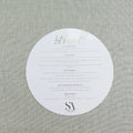Definition Restaurant Popular Round Shape Thickness 2mm White Acrylic Guest Menu Card for Event Party