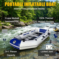 C270-1 Solar Marine 270 CM 4 Person Inflatable PVC Boat Fishing Kayak Wooden Floor Foldable Water Resistant with All Accessories