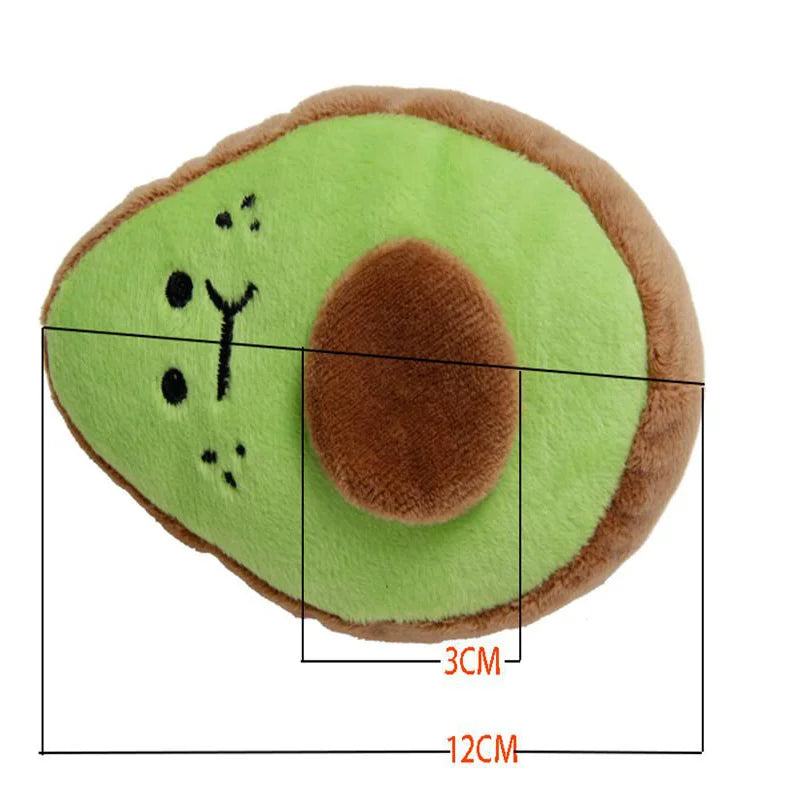 Hot Sale Cute Green Avocado Soft Toy Pillow Cartoon Style Plush Pet Toy Creative Design