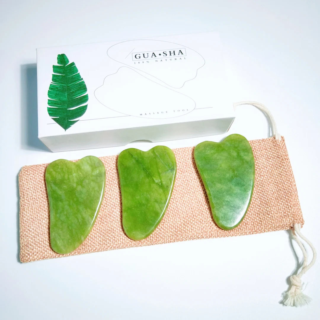HZ Facial Gua Sha Facial Gua Sha Tools Jade Stone Board Xiuyan Jade Guasha Plate for Beauty