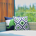 Decorative Outdoor Waterproof Cushion Cover Geometric Pattern Waterproof Ultraviolet-proof Throw Pillow Cushion Cover