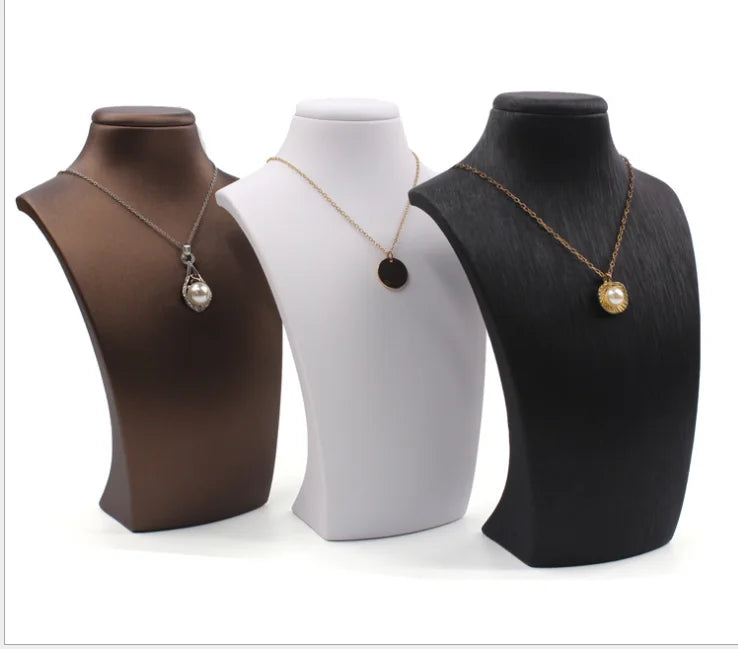 Wholesale Jewelry Shows Necklace Model Carving Bust Pendant Necklace Display Mannequin for Jewelry Shop Necklace Displays Stand