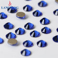 Lan Guang SS3 SS4 SS5 SS6 SS8 SS10 SS12 SS16 SS20 SS30 SS34 SS40 Wholesale Non Hotfix Dark Blue Flatback Glass Rhinestones