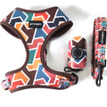 Custom Brand Dog Harness Set Soft Dog Harness Leash Collar With Dog Poop Bag