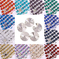 QIYI Hot Selling Top Quality Rivoli Shape Flat Back Glass Crystal Sew on Rhinestones for Designer Garment Decoration 3200