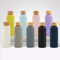 Yeway Hot Sale 304 Vacuum Stainless Steel Sports Water Bottle Double Wall Insulated Bottle with Handle and Bamboo Lid