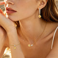 HOVANCI Water Resistant Gold Jewelry Italian Gold Plated Stainless Steel Smail Face Dubai Wedding Jewelry Sets