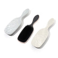 New Arrival ABS Paddle Hair Brush Wet/Dry Marble Massage Scalp Massager Comb Detangling Comb with Plastic Handle