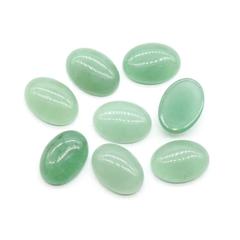 HZ Crystals Natural Green Aventurine Cabochon Gemstone for sale Origin Wholesale crystal jewelry