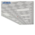 Modern Hotel Hospital Decorations High Quality Aluminum False Ceiling Tiles Square Artistic Perforated Waterproof Customized