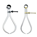 Flat Leg Measuring Woodworking Compass Stainless Steel Accurate Adjustments Spring Outside Caliper With Copper Fittings