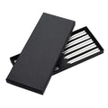 Custom Logo 23CM PVD Titanium Metal Stainless Steel Sushi Chopsticks Set 5 Pairs with Gift Box