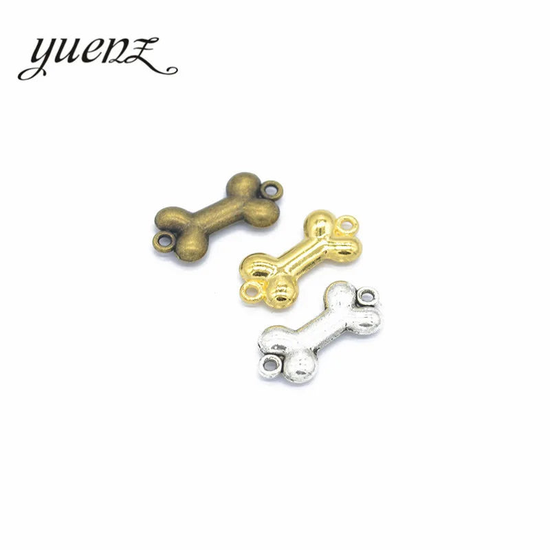 YuenZ Bone Charms Antique Silver Color Pendant Fit Making Bracelets Jewelry Findings DIY Accessories 23*10mm D949