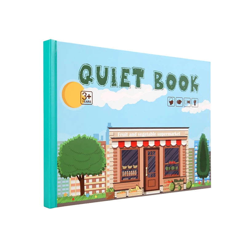 CE CPC Early Educational Montessori Quiet Book 8 Styles 5 Pages for Children Learning Sensory Baby Kids Other Toy Story