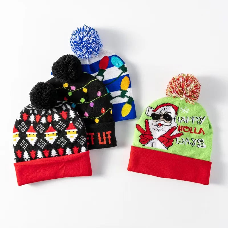 Rhinestone Dot Bows Beach Kids Beanie Y2k