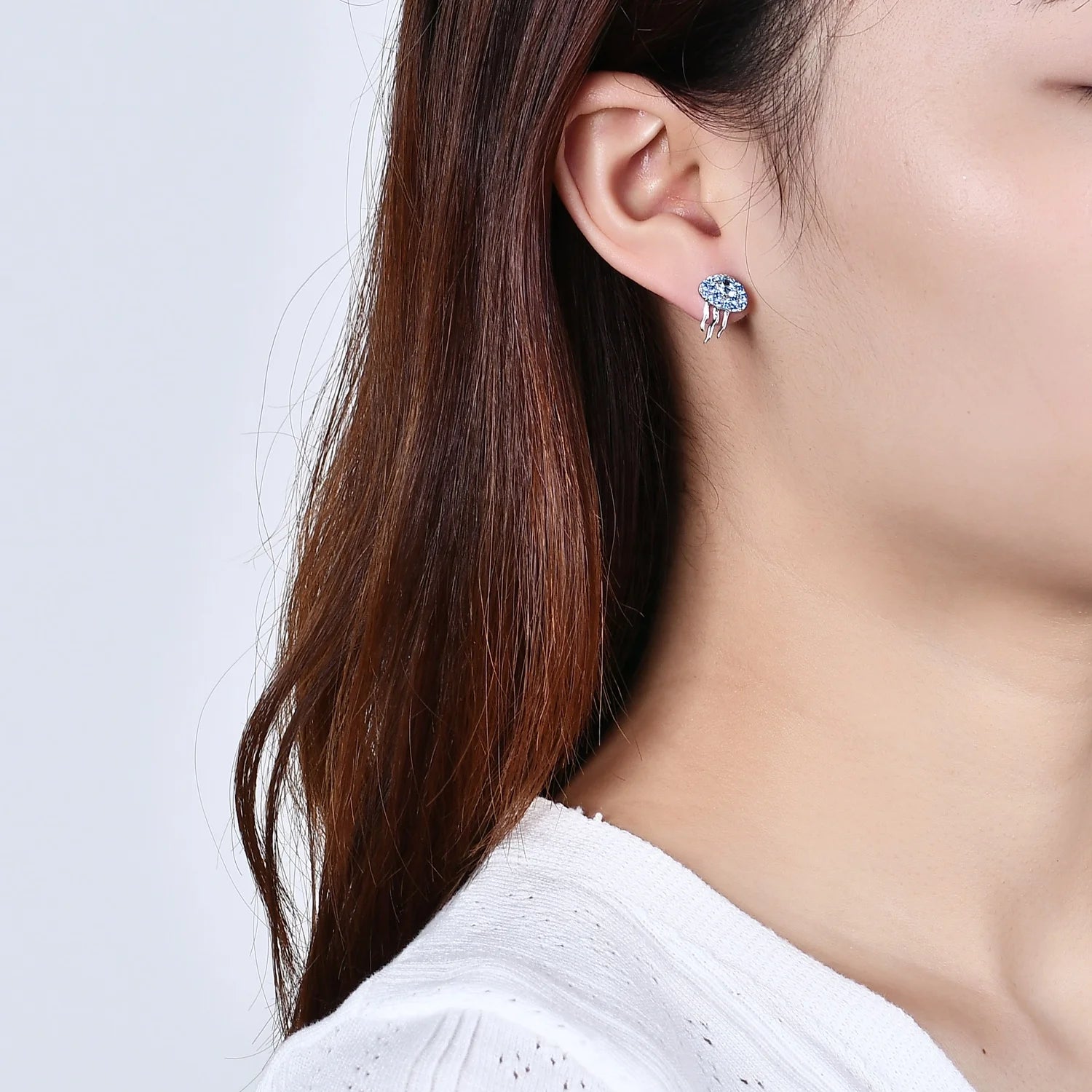 Abiding Jewelry Fine Jewelry Wholesale Oval Sky Blue Topaz Statement Designer 925 Sterling Silver Themed Earrings