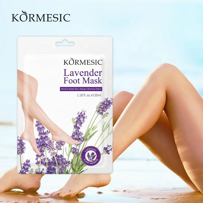 Private Label KORMESIC Remove Dead Skin/Repair/Remove Odors Lavender Foot Mask