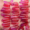2025 Wholesale Natural Angel Aura Gemstone Wands Quartz Tower Aura Rose Quartz Points for Decoration