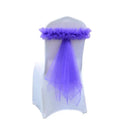 New Design Elegant Tulle Strong Elastic Universal Wedding Chair Sash