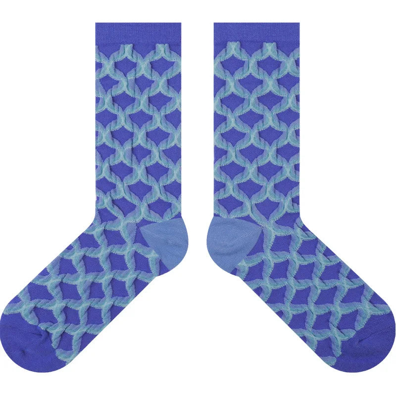 XIANGHUI Can Custom logo Colored Fashion Dress Socks Daily Wear  Colourful Fancy Funny Socks